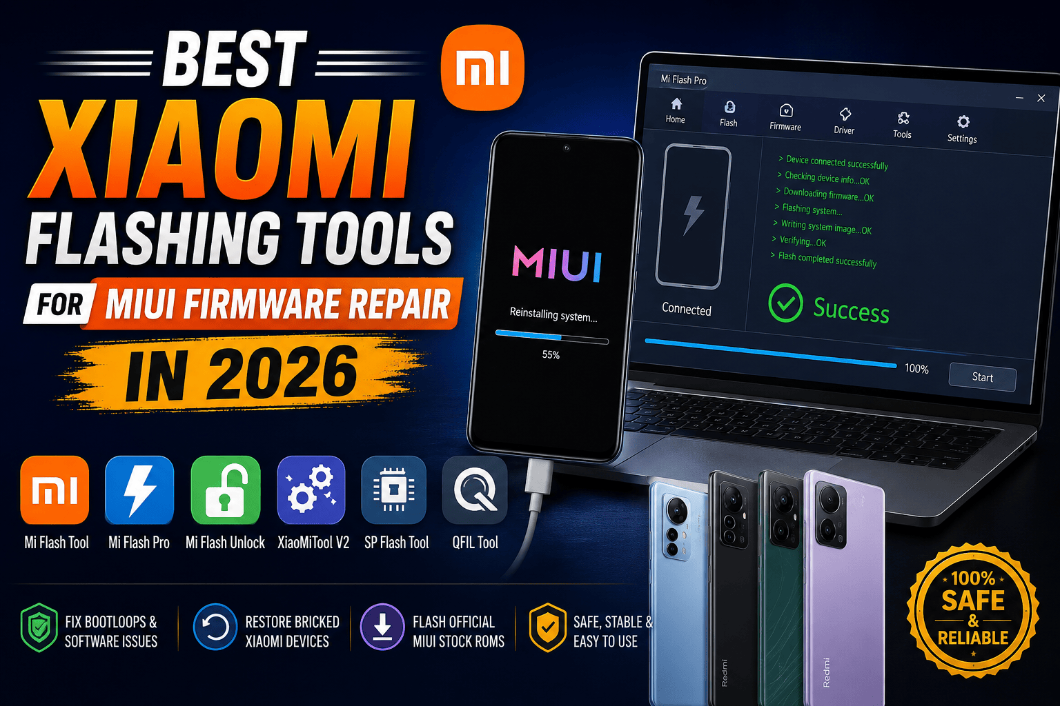 Best Xiaomi Flashing Tools for MIUI Firmware Repair in 2026