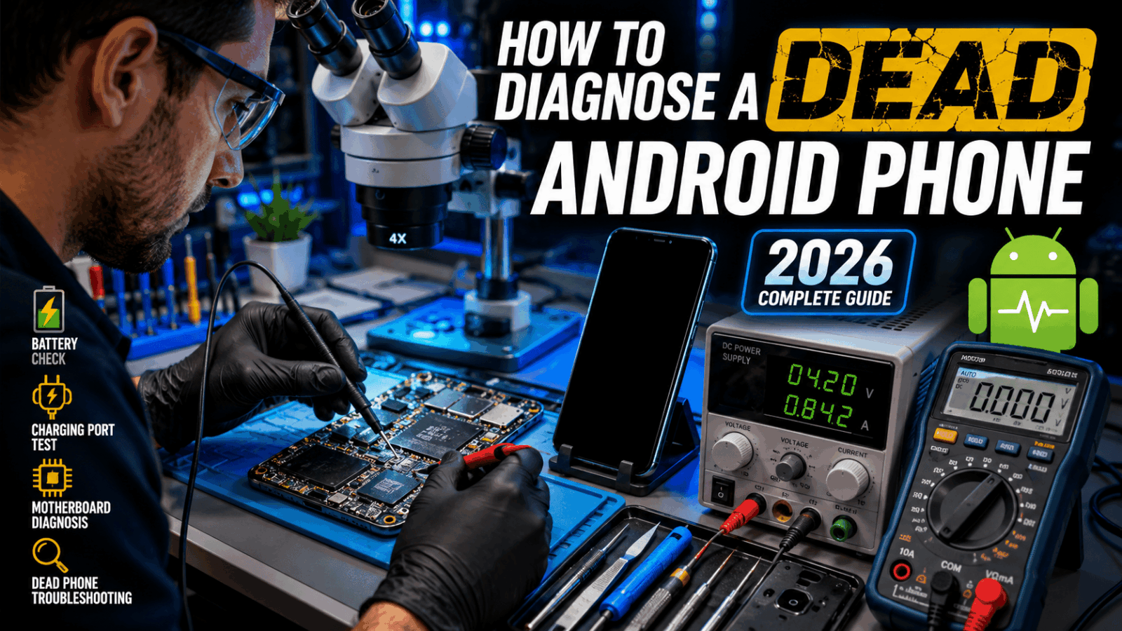 How to Diagnose a Dead Android Phone (2026 Complete Guide)