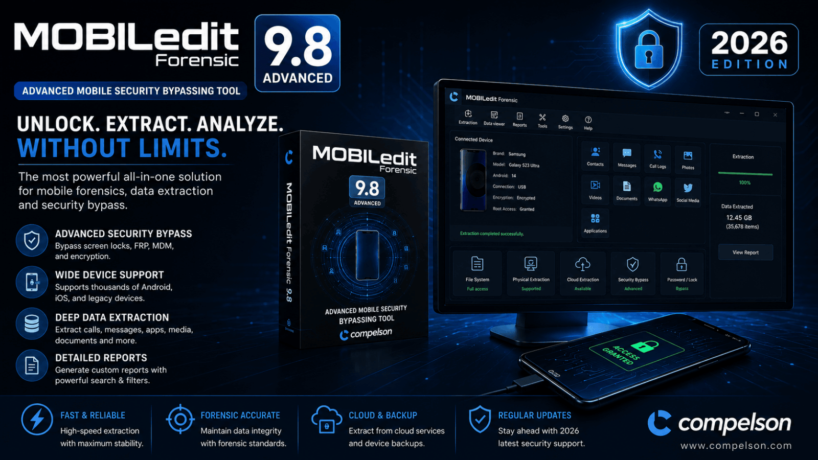 MOBILedit Forensic 9.8 Advanced Mobile Security Bypassing Tool (2026)
