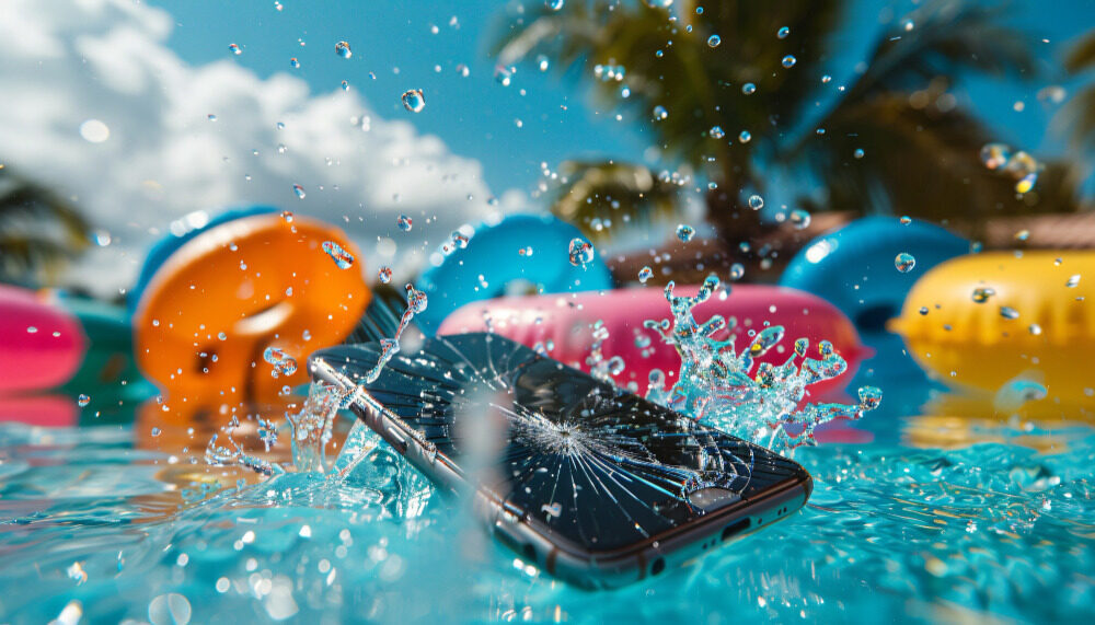 What to do immediately after dropping your cell phone in water.